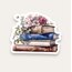 Floral Watercolor Book Tekli Sticker