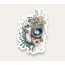 Camera with Flower Tekli Sticker