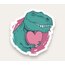 T-Rex with Love Tekli Sticker 