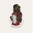 Vintage Girl Tekli Sticker