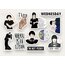 Wednesday Addams Sticker Seti (11 parça)