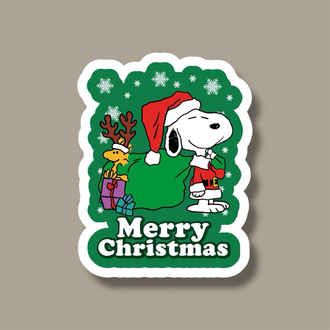 Snoopy Christmas Tekli Sticker Seti