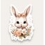 Cute Rabbit Tekli Sticker 