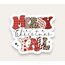 Merry Christmas Yall Tekli Sticker