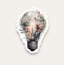 Floral Lightbulb Tekli Sticker 