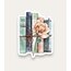 Vintage Watercolor Book Tekli Sticker