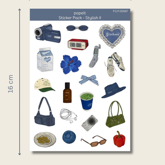 Stylish 4lü Sticker Pack 