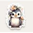 Cute Penguin Tekli Sticker 