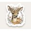 Floral Deer Tekli Sticker 
