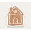 Gingerbread House Tekli Sticker 