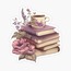 Floral Books Tekli Sticker