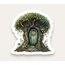 Tree Door Tekli Sticker