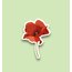 Red Flower Tekli Sticker