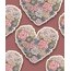 Çiçek Temalı Kalp Tekli Sticker
