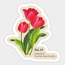 Tulip Tekli Sticker