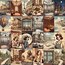 Vintage Life Theme Scrapbook Kağıt Seti(24 adet)