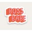 Boss Babe Tekli Sticker