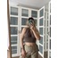 Boyundan Bağlamalı Crop Vizon Bluz