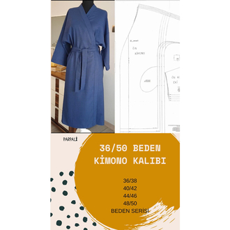 38/50 beden kimono kalıbı