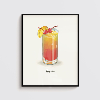 Tequila Sunrise Poster 