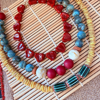 Burgundy Heart ~ Kalp Tasarım bordo kolye