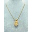Gözyaşı Damla Model Çelik Kolye Gold 42 cm
