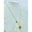 Nazar Boncuklu Çelik Kolye, 42 cm Gold