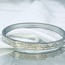 Taşlı Cartier Gümüş Çelik Bileklik 19 cm