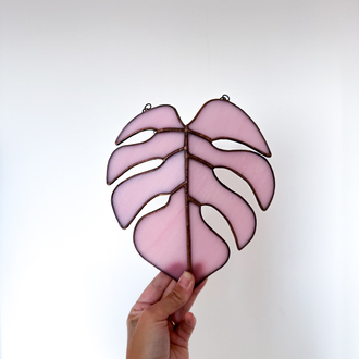 Monstera / Duvara Asılan Vitray Çiçek