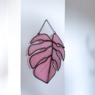 Monstera / Duvara Asılan Vitray Çiçek