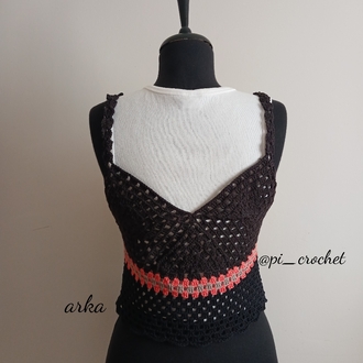 siyah crop top