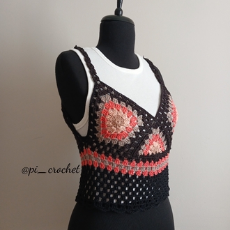 siyah crop top