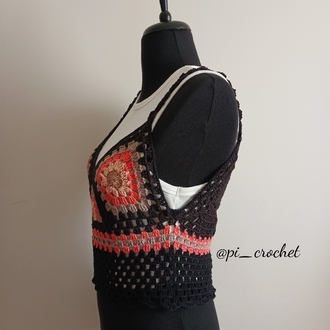siyah crop top
