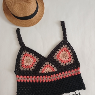 siyah crop top