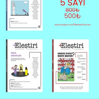 +Eleştiri / Üç Aylık Edebiyat Dergisi / 5 Sayı Birden KAPANYA 