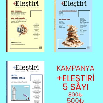 +Eleştiri / Üç Aylık Edebiyat Dergisi / 5 Sayı Birden KAPANYA 