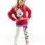 Minnie mouse kız çocuk sweatshirt ve tayt takımı