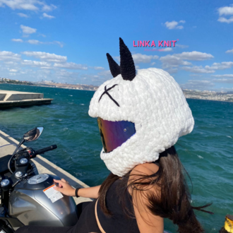 XX Şeytan Motorsiklet Kask Kılıfı,Eğlenceli Kask Koruyucu,Motor Kaskı Üzerine