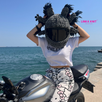 Axolotl Tasarımlı Motorsiklet Kask Kılıfı,Eğlenceli Kask Koruyucu,Motor Kaskı Üzerine