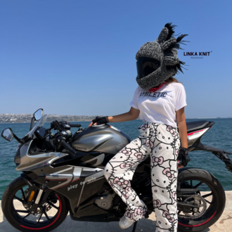 Axolotl Tasarımlı Motorsiklet Kask Kılıfı,Eğlenceli Kask Koruyucu,Motor Kaskı Üzerine