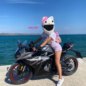 Karakter Tasarımlı Motorsiklet Kask Kılıfı,Eğlenceli Kask Koruyucu,Motor Kaskı Üzerine