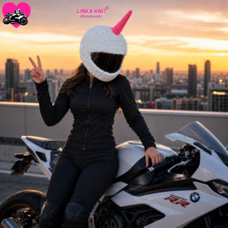 Pembe Unicorn Motorsiklet Kask Kılıfı,Eğlenceli Kask Koruyucu,Motor Kaskı Üzerine