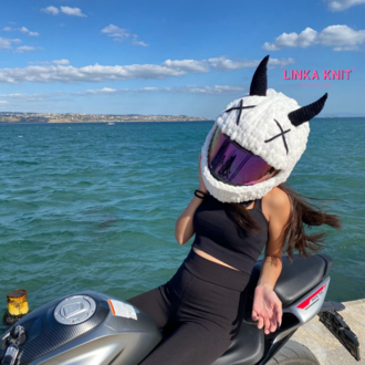 XX Şeytan Motorsiklet Kask Kılıfı,Eğlenceli Kask Koruyucu,Motor Kaskı Üzerine