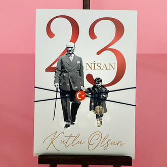 23 Nisan Bileklik Kart- Ay Yıldız