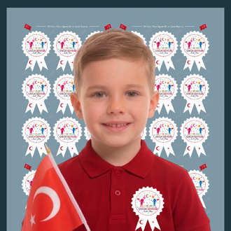 23 Nisan Fiyonk Yaka Sticker