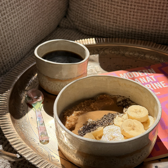 MAGMA / stoneware bowl & mug
