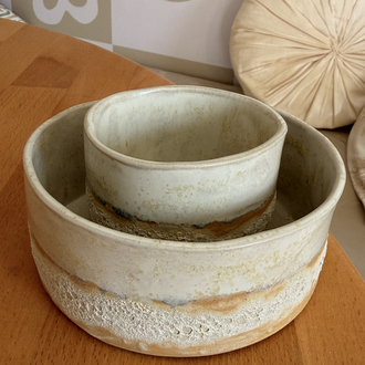 MAGMA / stoneware bowl & mug