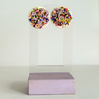 Crunchy Boton Midi Studs Retro
