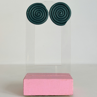 Mother Earth Pachamama Studs - Galaxy Green