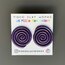 Mother Earth Pachamama Studs - Glitter Purple